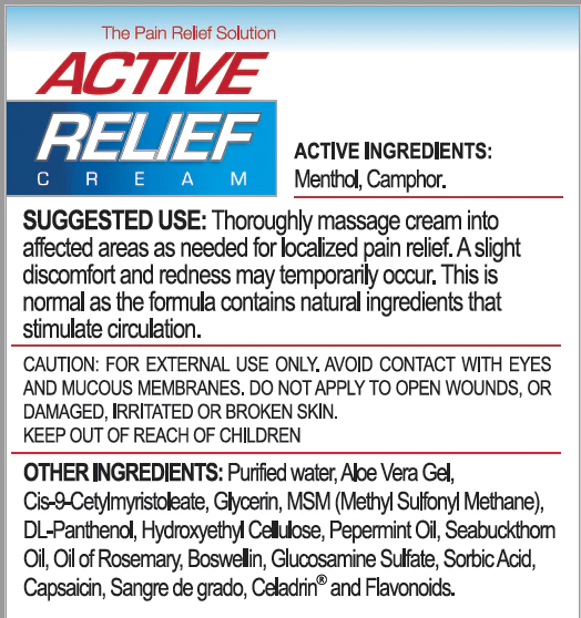 AnuMed - Active Pain Relief Cream with Menthol, Celadrin, MSM. Maximum Strength, Fast Acting Formula for Anti-Inflammatory, Neck, Shoulder, Joint, Back Pain Relief 2-Pack of 3oz