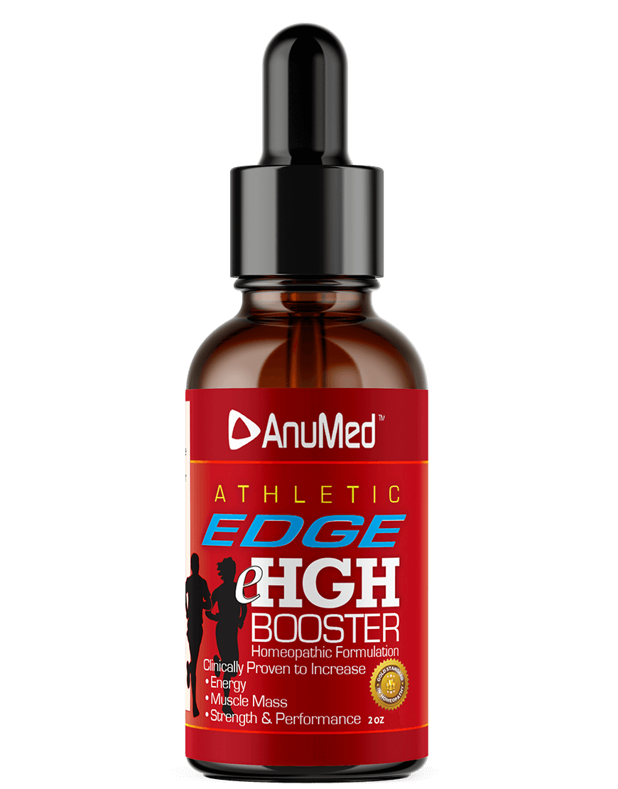 Athletic EDGE eHGH Booster. Homeopathic Formulation, Promotes Natural Testosterone, Energy, Muscle Mass, Strength, Muscle Mass, Fitness Performance
