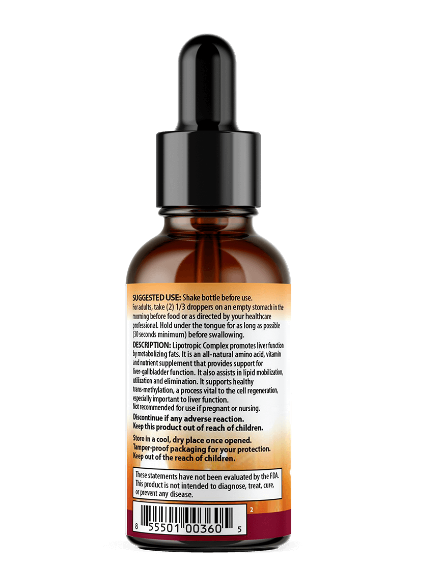 Lipotropic Complex for Natural liver detox. Removes Alcohol Toxins, Nicotine, medication, Antibiotics. Eliminate Toxins, and Fat in the liver, Non-GMO