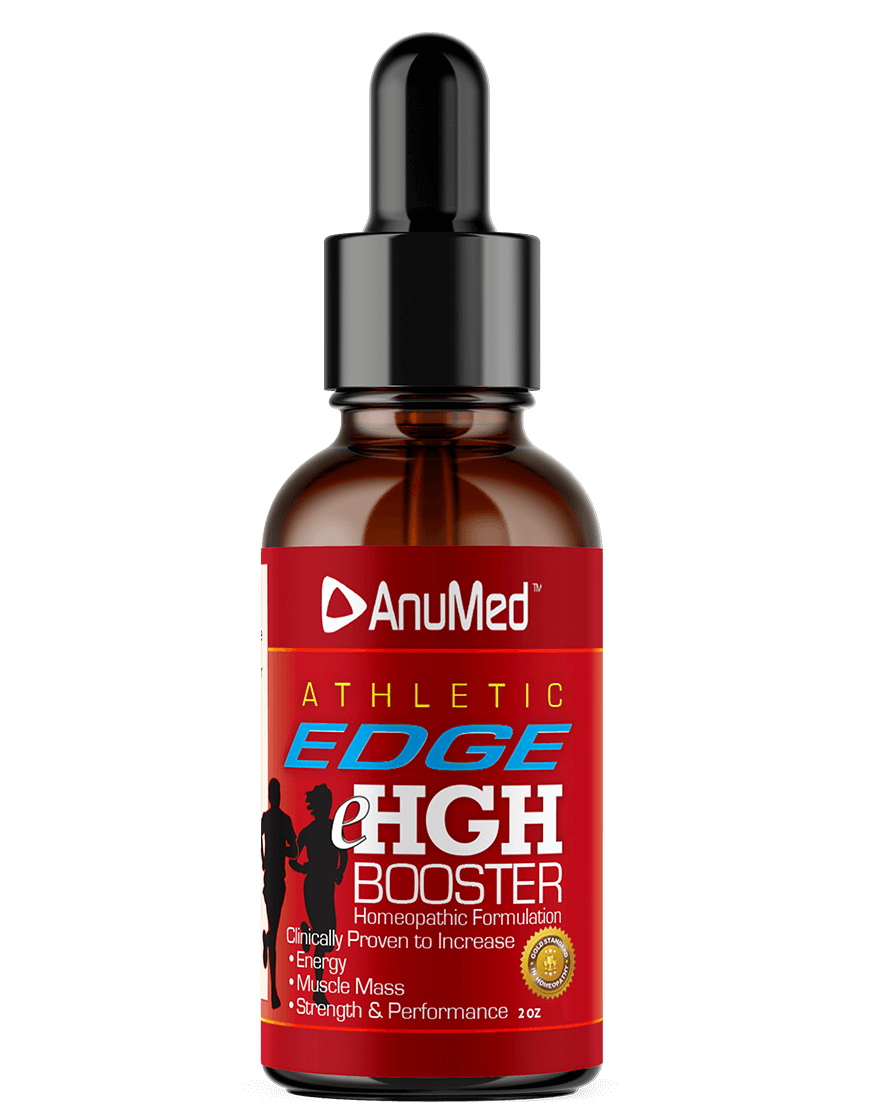 Athletic EDGE eHGH Booster. Homeopathic Formulation, Promotes Natural Testosterone, Energy, Muscle Mass, Strength, Muscle Mass, Fitness Performance 