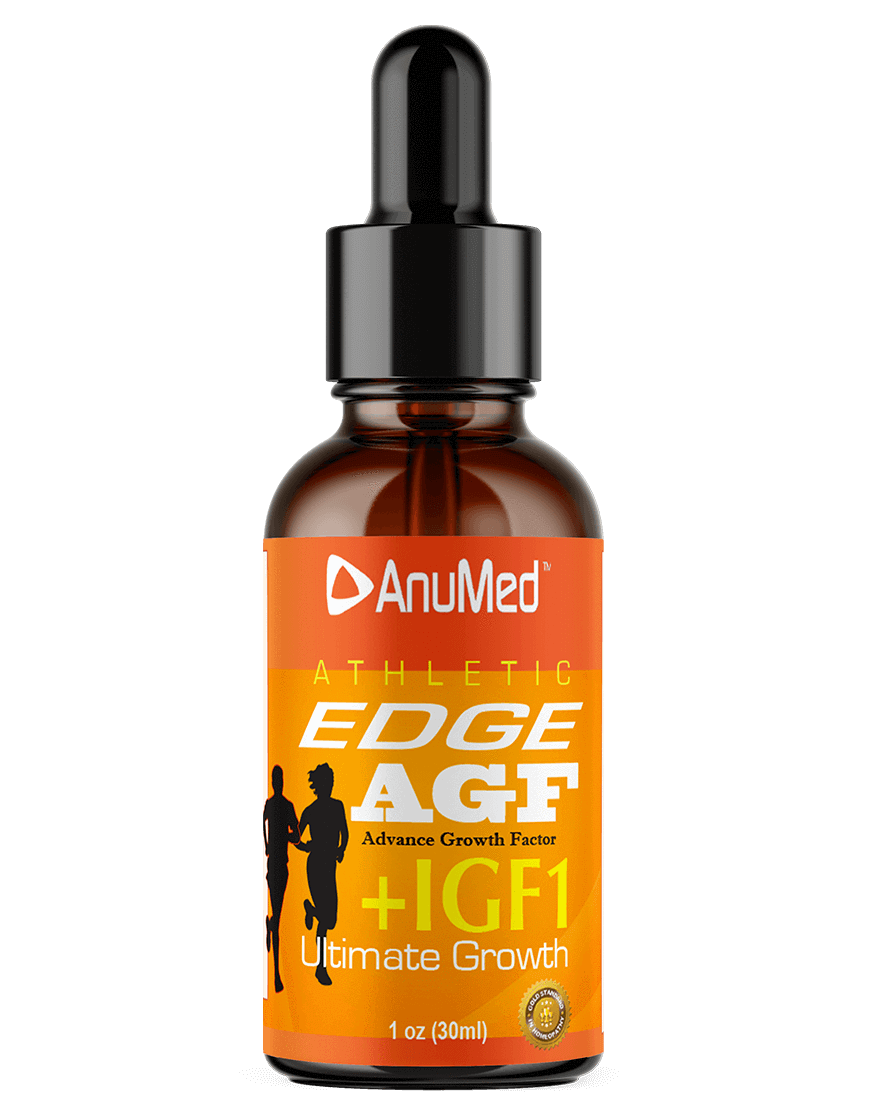 Athletic EDGE AGF Advance Growth Factor + IGF-1 Ultimate Growth. Promotes Natural Lean Muscle Mass, Energy, Libido, Control Appetite, Reduce Fat.