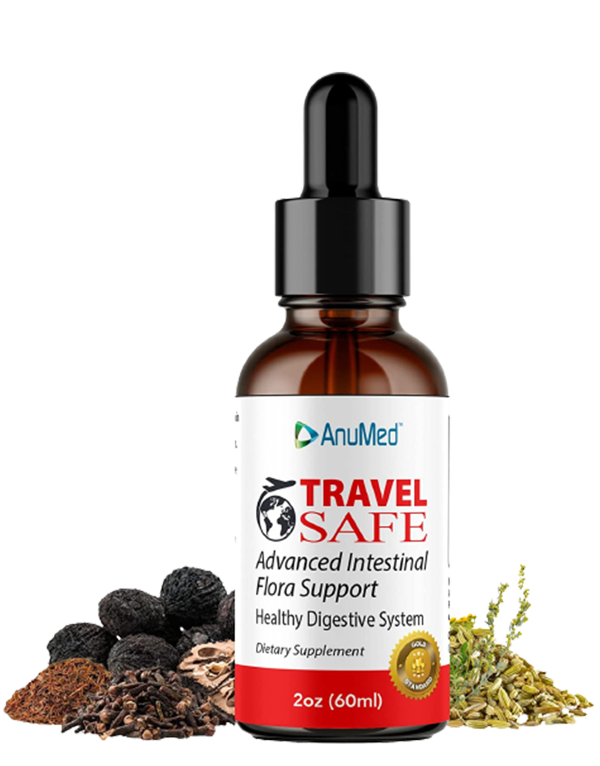 Travel Safe Liquid Drops. Advanced Intestinal & Digestive System Cleanser